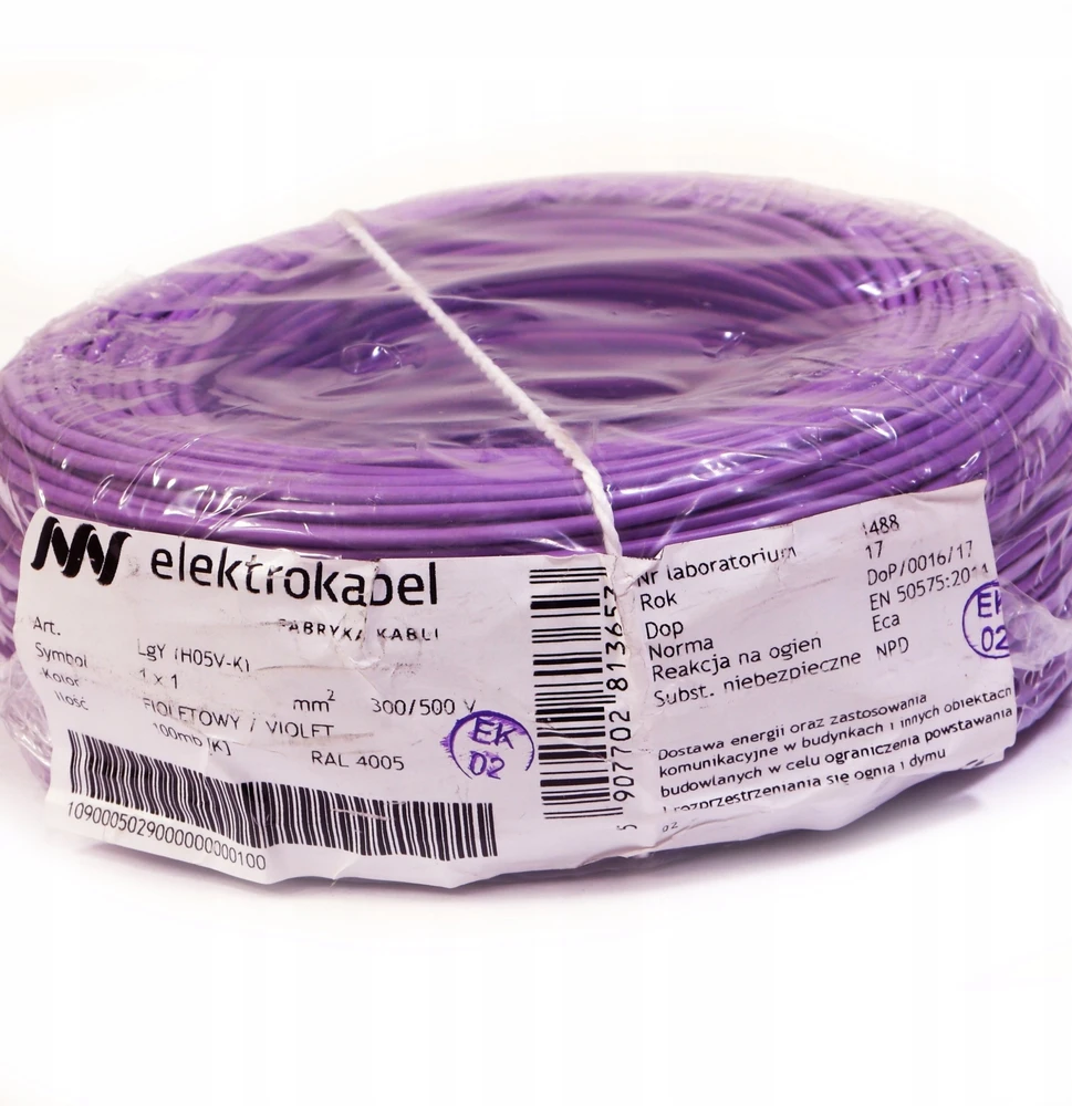 1303# LGY kabelis 1 x 1.0 violetinis
