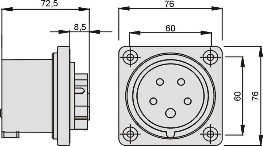 Elektromet Board kištukas tiesus raudonas 32A 400V IP44 (922035)
