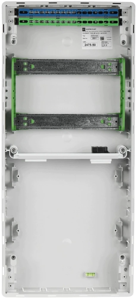 Elektroplast Skirstomasis įvadinis 24 modulių ELEGANT-TWIN-2X12/PT/W/EPN Elektro-Plast