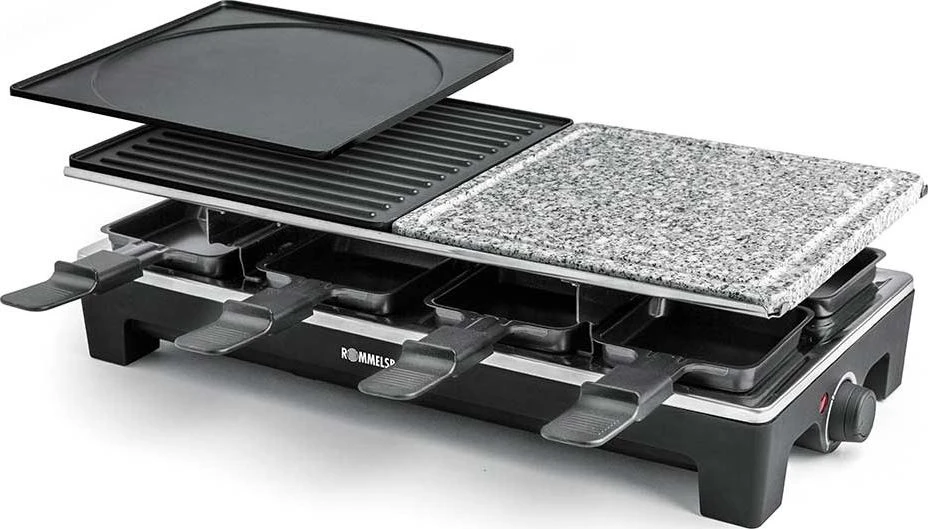 Rommelsbacher | Raclette grill | RCS 1350 | Grilis | 1350 W | Juodas/Pilkas