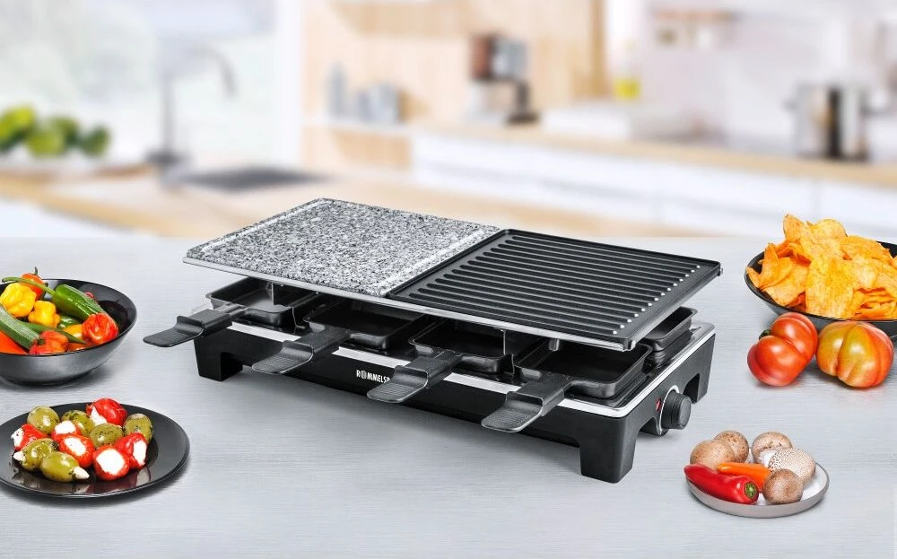 Rommelsbacher | Raclette grill | RCS 1350 | Grilis | 1350 W | Juodas/Pilkas