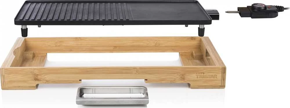 Tristar | Bamboo Grilis XL | TG2514B | Table | 2200 W | Juodas