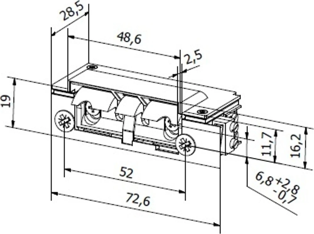 ELEKTROMAGNETINĖ UŽKABA XS12U-C Hartte BIRA