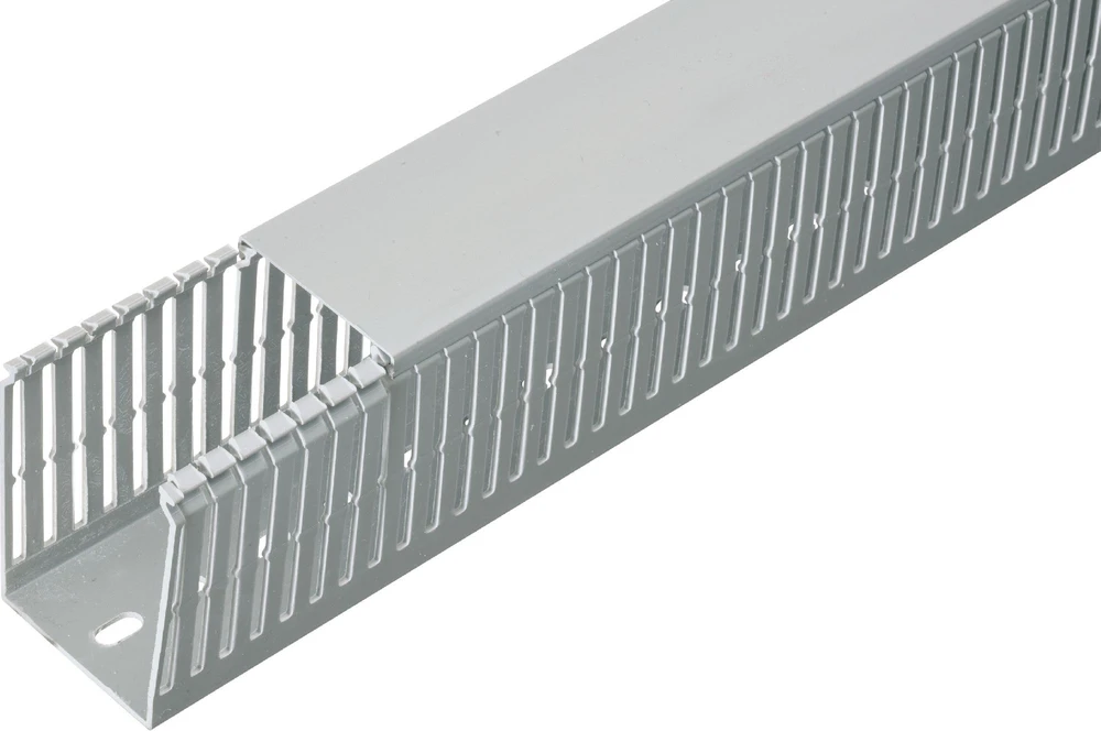 Elettrocanali ECSH2580 Behalogenis savaime gesinantis šukų lovelis 25x80 pilkas su dangčiu /2m/ ECSH2580