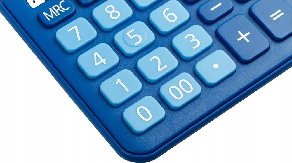 Eleven ELEVEN Calculator Mėlynas biuro skaičiuotuvas, šviesiai mėlyni skaičių mygtukai, CDC110BL