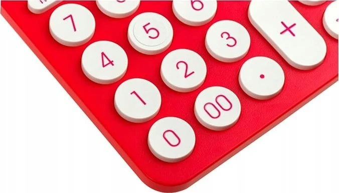 Eleven ELEVEN Calculator Rožinis biuro skaičiuotuvas, apvalūs balti mygtukai, RK2311PK