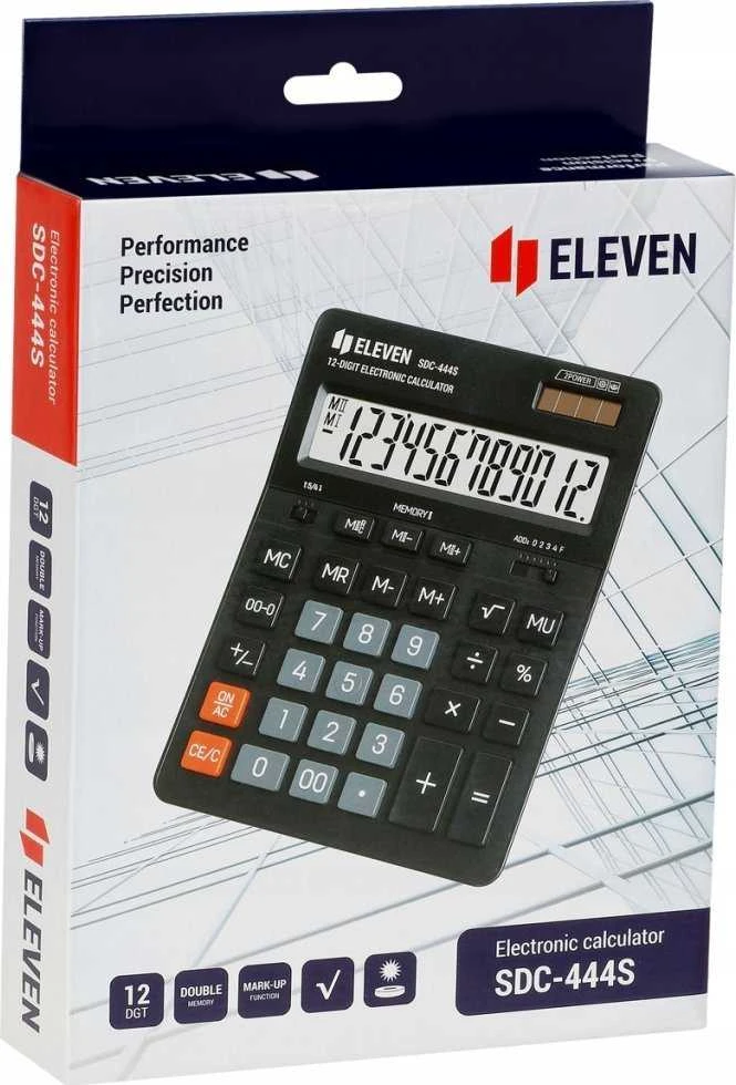 Inne ELEVEN desktop skaičiuotuvas SDC-444S juodas
