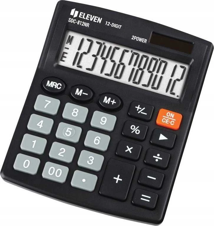 Skaičiuotuvas ELEVEN SDC-812, 12 skaičių ekranas