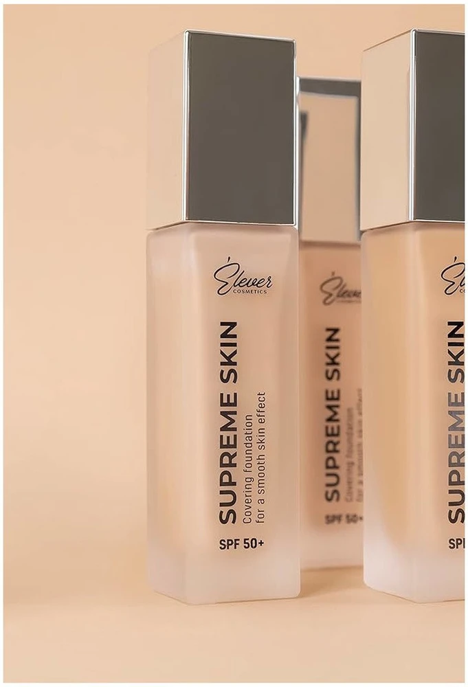 Elever Supreme Skin SPF50+ lengvas veido pagrindas porcelianas 30ml
