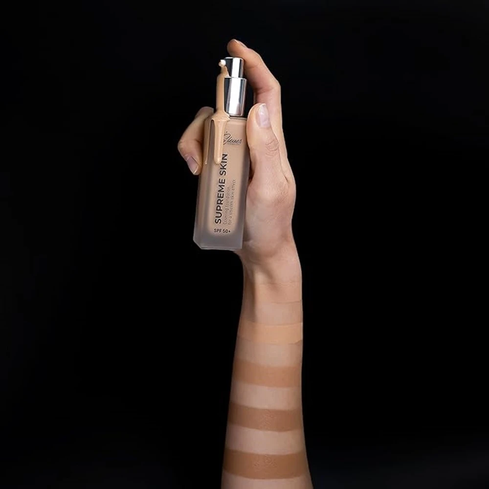 Elever Supreme Skin SPF50+ lengvas veido pagrindas Ivory 30ml