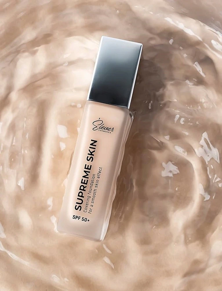 Elever Supreme Skin SPF50+ lengvas veido pagrindas Ivory 30ml