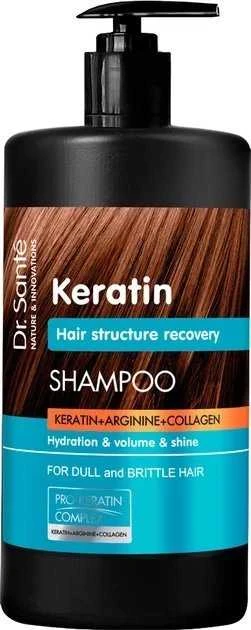 Elfa Pharm DR. SANTE Keratin Šampūnas lūžinėjantiems ir lūžinėjantiems plaukams 1000 ml
