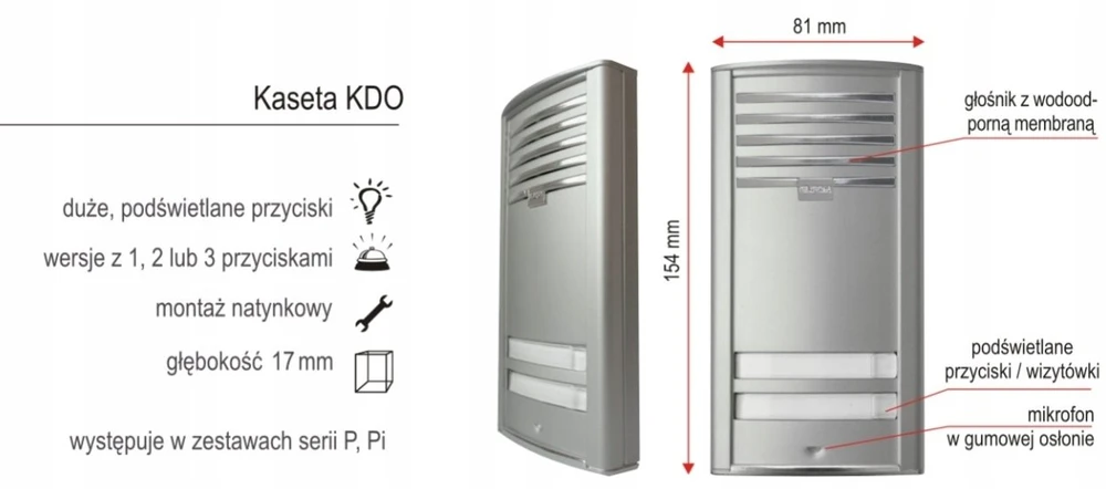 Elfon KDO-2 domofono kasetė