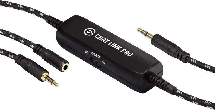 Elgato | Chat Link Pro | 3,5 mm moteriška jungtis; 3,5 mm jungties kištukas | Juodas