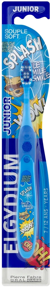 Elgydium Elgydium, Junior Splash, Dantų šepetėlis, Mėlyna Unisex