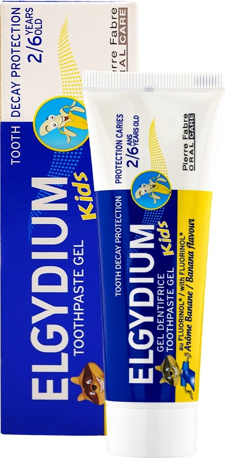 Elgydium Elgydium, Kids Shark, Fluorinol, Clean, Dantų pasta, 50 ml Vaikams