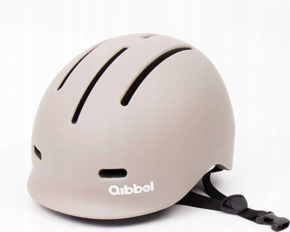 Elibas QIBBEL Vaikiškas dviračio šalmas Pebble Pilkas dydis S (52-56 cm) [QBL-QH156]