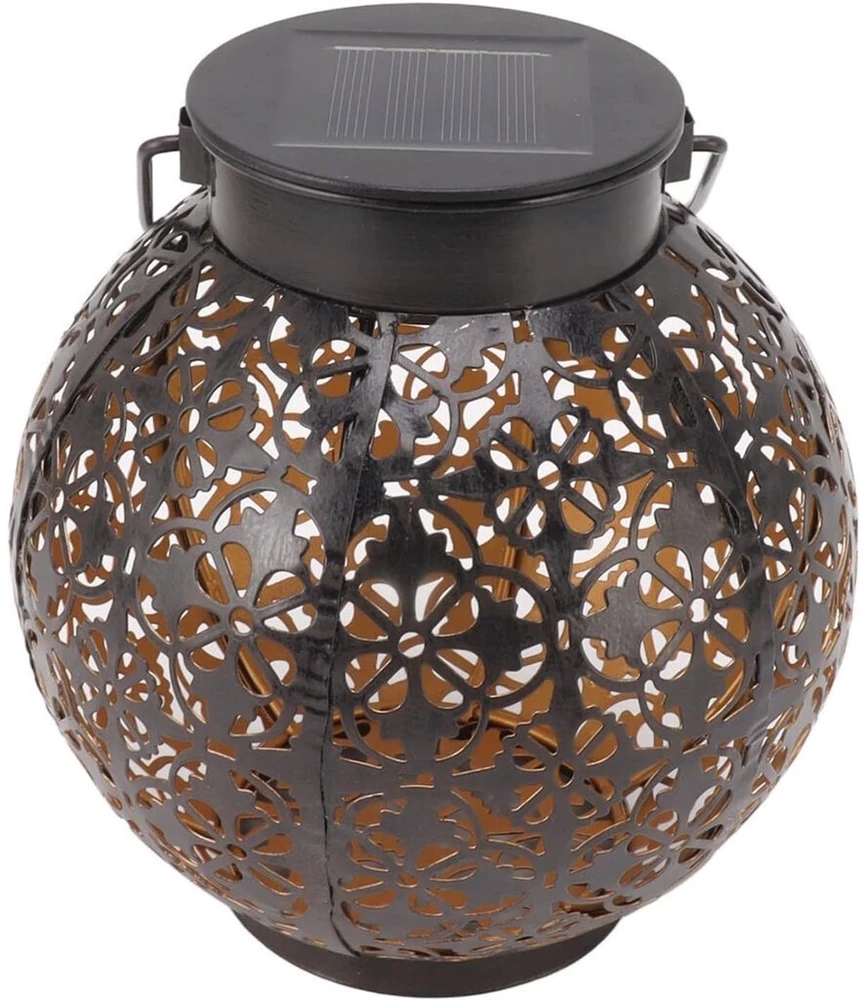 Elight Dārza Dekors Saules IP65 LED Retro Laterna formas piekārta lampa (15x15cm) ar tumšo sensoru