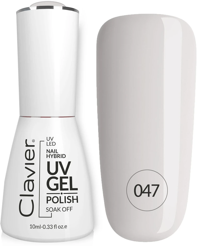 Elisium Clavier Nailsology hibridinis lakas 047 Shy Pilkas 8ml