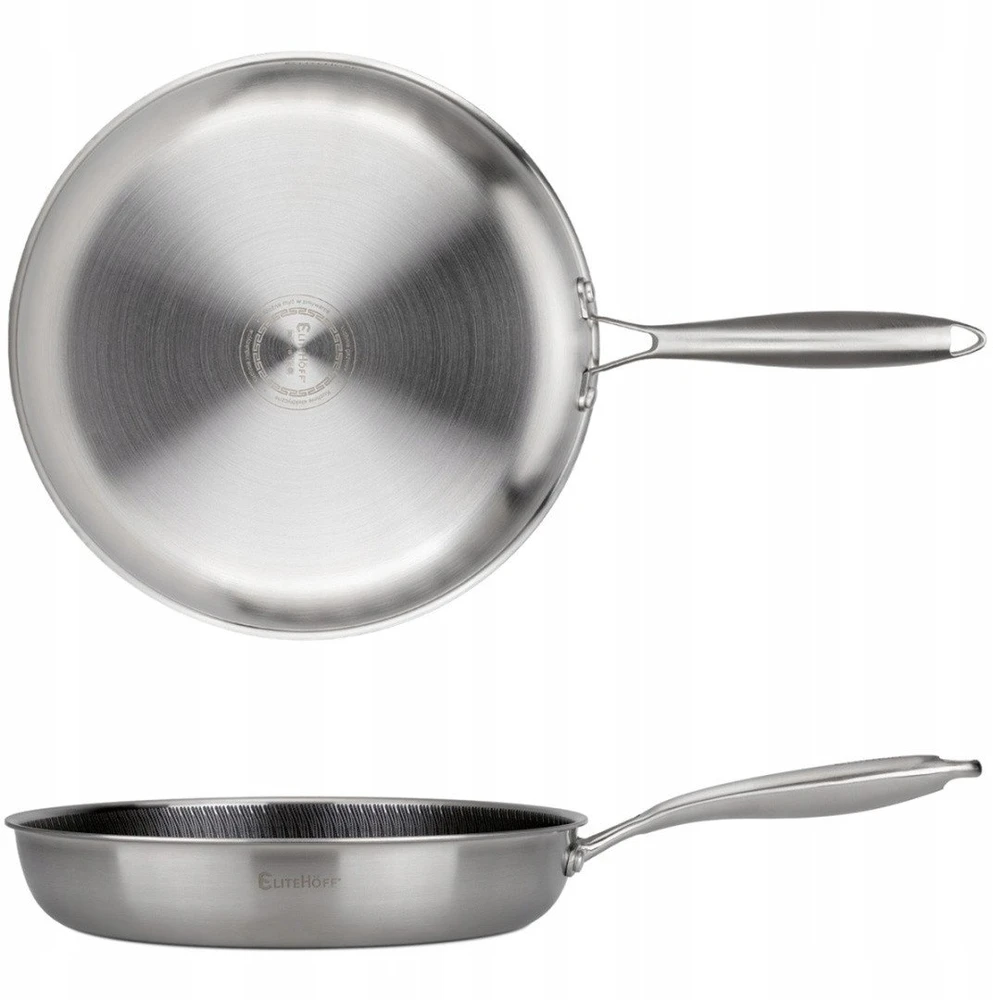 Elitehoff keptuvė PLIENINĖ KEPTUVĖ 30 cm SU KORĖLIŲ DANGALU E-7550