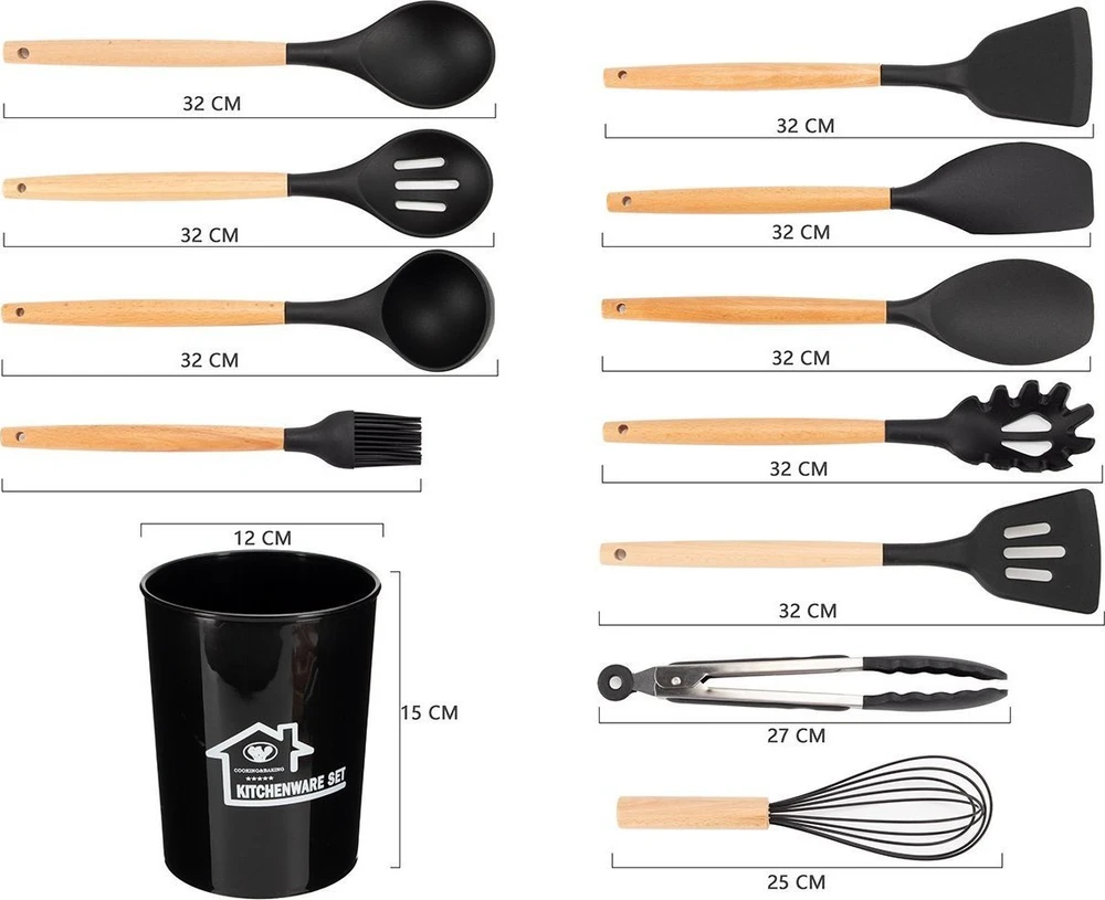 „Elitehoff Rinkinys“ 12 virtuvės įrankių stovas E-6288
