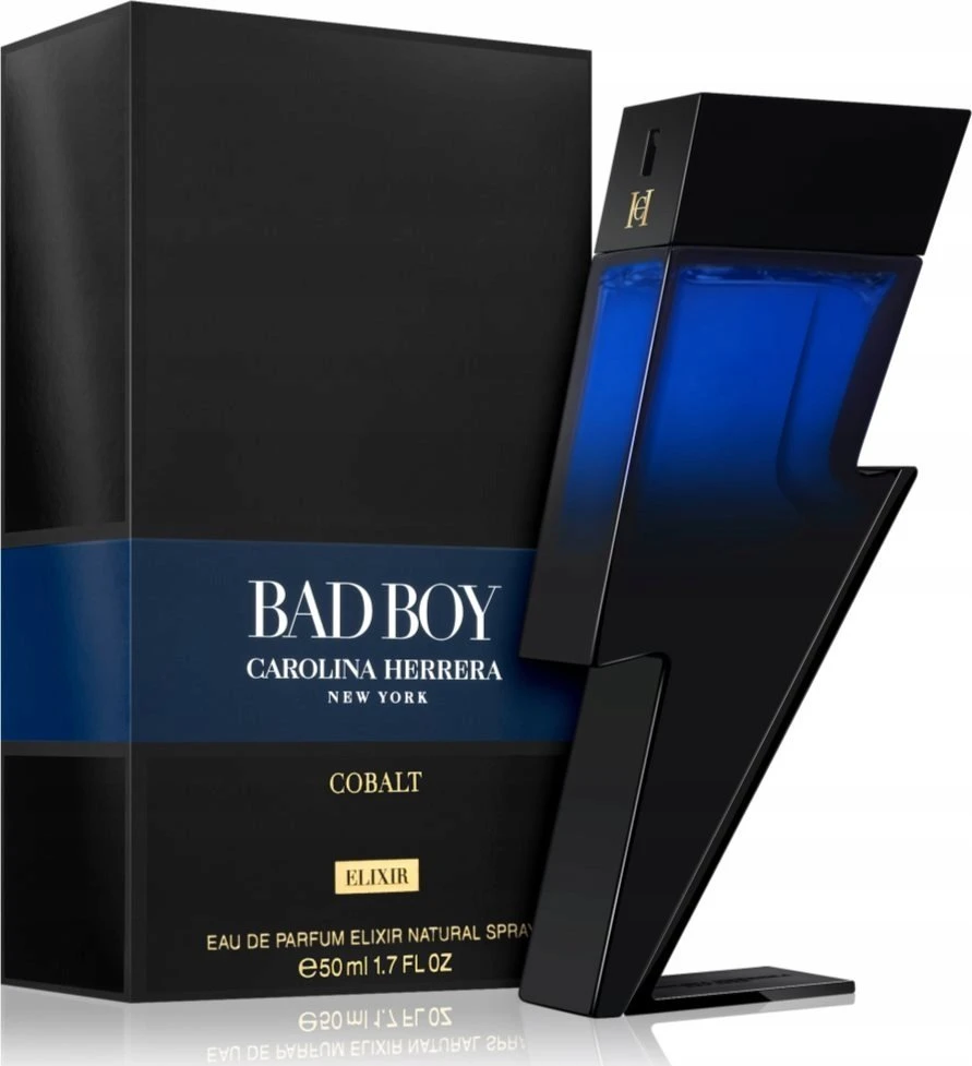 Carolina Herrera Bad Boy Cobalt Eliksyras EDP parfumuotas vanduo unisex, 50 ml