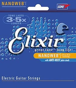 Elixir Strings Eliksyras Stygos el. gitarai Eliksyras 12102 Nanoweb 11-49