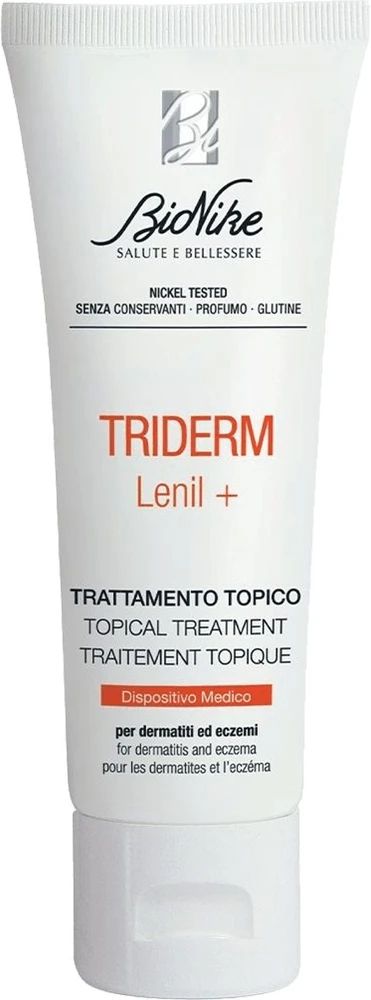 BioNike Triderm Lenil+ raminamasis ir raudonį mažinantis dienos ir nakties vietinio poveikio kremas veidui, 50 ml