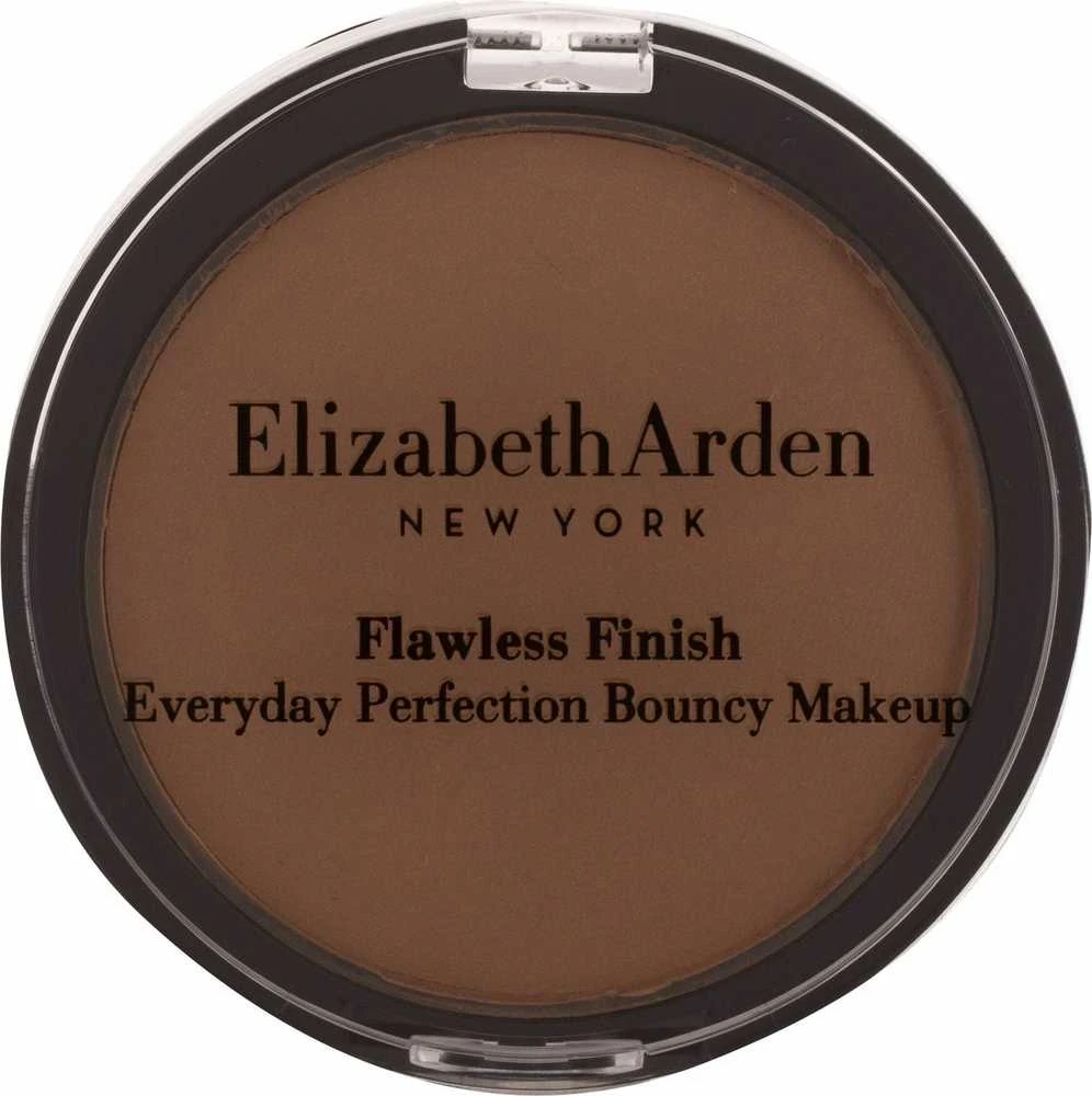 „Elizabeth Arden“, „Flawless Finish Everyday Perfection Bouncy“, simondsijų aliejus, švelni natūrali apdaila, „Kreminis“ makiažo pagrindas, 12, šiltas pekano riešutas.