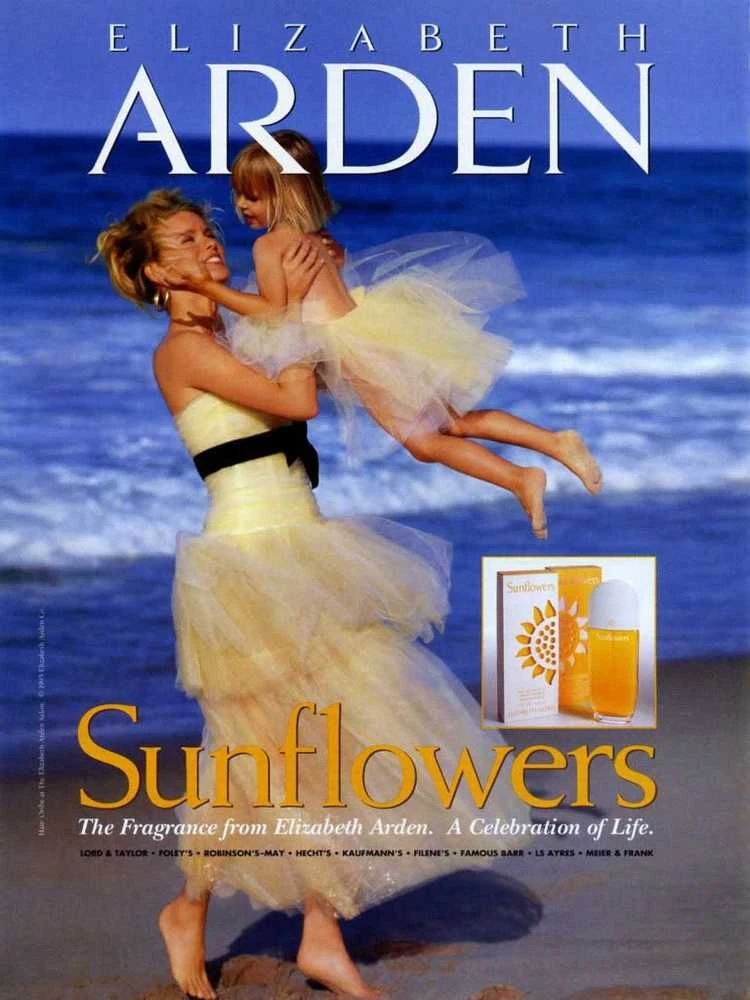 „Sunflowers“ rinkinys Elizabeth Arden: „Sunflowers“, kvepiantis, dienai ir nakčiai, losjonas kūnui, 100 ml + „Sunflowers“, tualetinis vanduo, moterims.