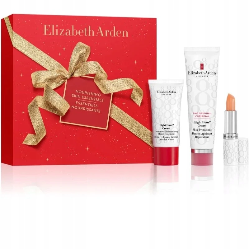 Set Elizabeth Arden: Eight Hour Intense Moisture Hand Kreminis, 30 ml + Eight Hour Protective Kreminis For Face, 50 ml + Eight Hour Lip Protectant Stick Kreminis Lipstick, 3 g