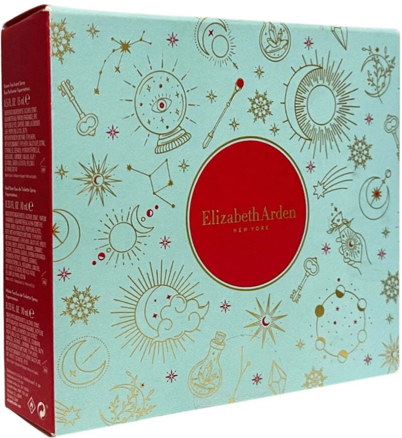 Elizabeth Arden rinkinys: Raudona Door tualetinis vanduo moterims, 10 ml + Baltas Tea tualetinis vanduo moterims, 10 ml + Žalias Tea kvapnusis purškiklis moterims, 15 ml