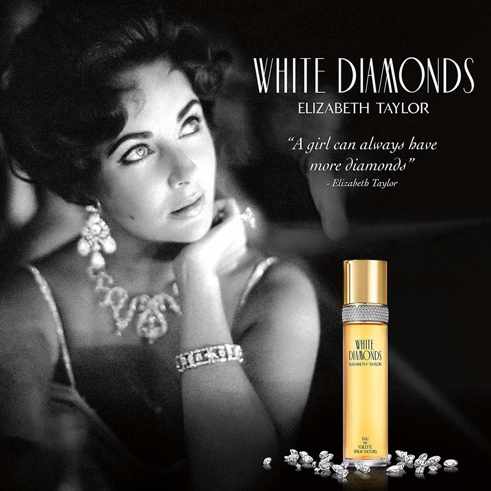 Elizabeth Arden Elizabeth Taylor Baltas Diamonds EDT tualetinis vanduo moterims, 50 ml