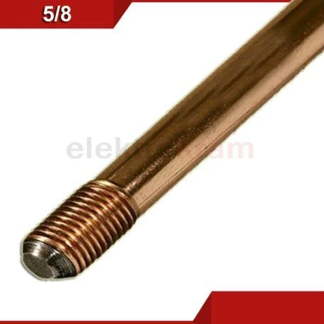 Elko-Bis įžeminimo elektrodas su sriegiu St/Cu 0,250 mm Cu 5/8" 1,5 m RST C1000112