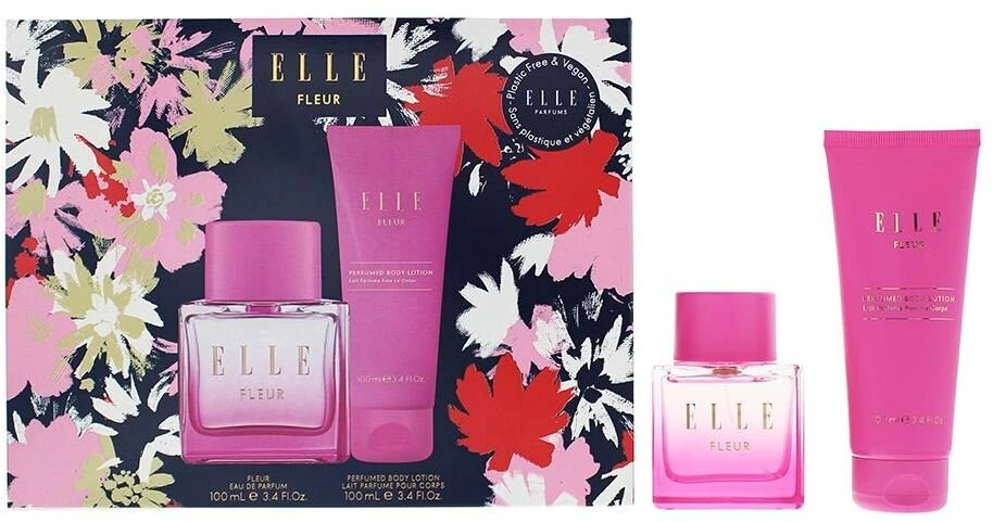 Set Elle: Fleur Losjonas kūnui, 100 ml + Fleur Eau De Parfum For Women, 100 ml