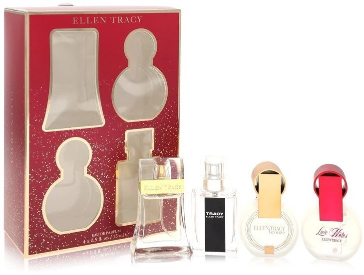 Set Ellen Tracy: Classic Eau De Parfum For Women, 15 ml + Tracy Eau De Parfum For Women, 15 ml + Bronze Eau De Parfum For Women, 15 ml + Love Notes Eau De Parfum For Women, 15 ml