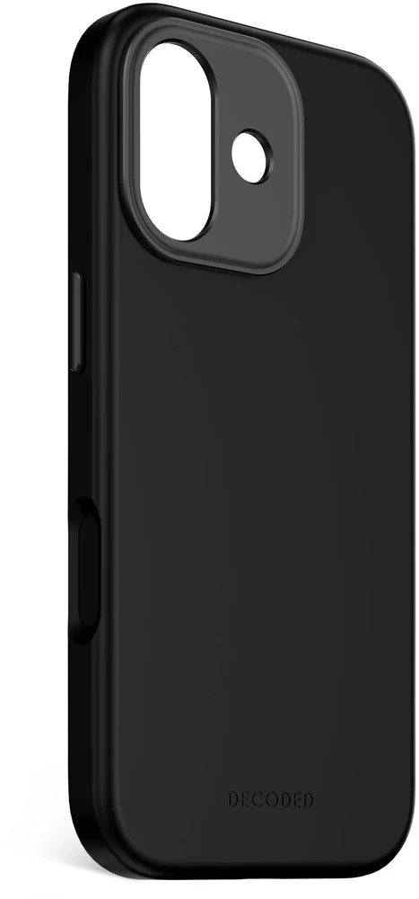 „Decoded“ antimikrobinis silikoninis „MagSafe“ dėklas, skirtas „iPhone 17“ - juodas