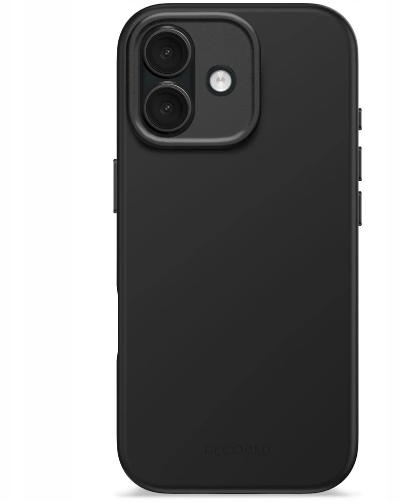 „Decoded“ antimikrobinis silikoninis „MagSafe“ dėklas, skirtas „iPhone 17“ - juodas
