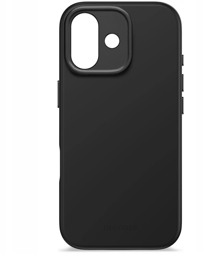 „Decoded“ antimikrobinis silikoninis „MagSafe“ dėklas, skirtas „iPhone 17“ - juodas