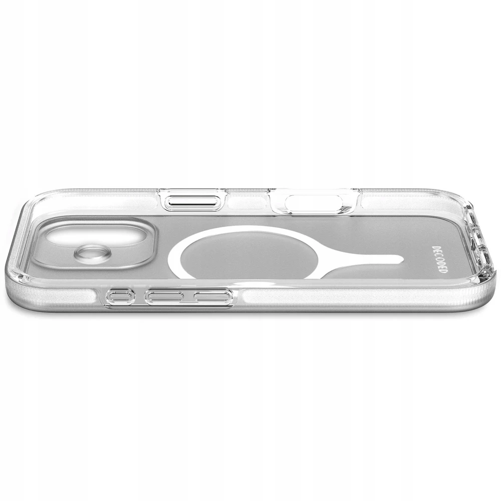 „Decoded DropTec“ skaidrus „MagSafe“ dėklas, skirtas „iPhone 17“ – skaidrus-matinis