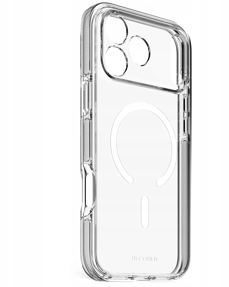 „Decoded DropTec“ permatomas „MagSafe“ dėklas, skirtas „iPhone 17 Pro“ – permatomas