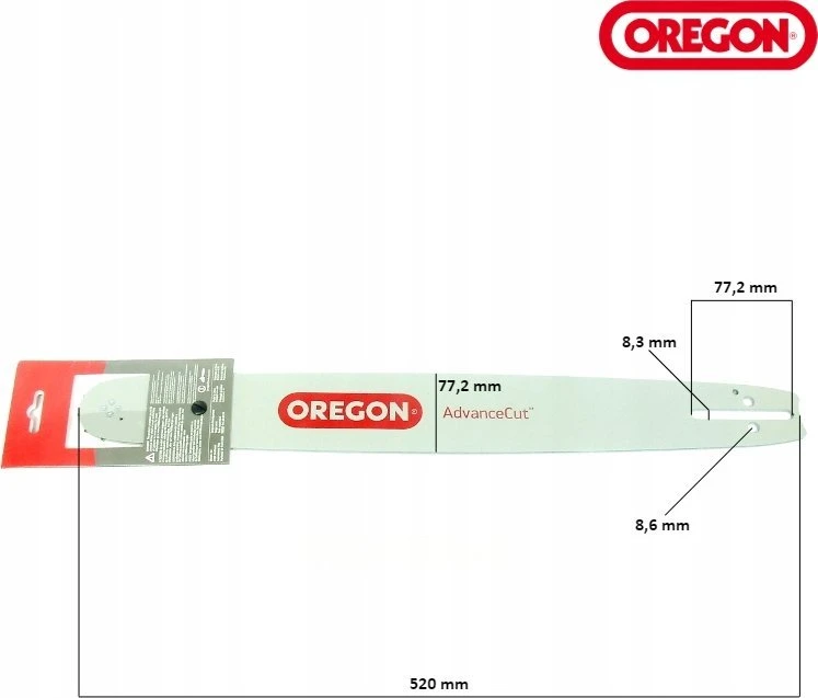 NAC Grandininio pjūklo pjovimo juosta Oregon 188PXBK095; 18''; 45 cm; .325''; 72; 1,5 mm