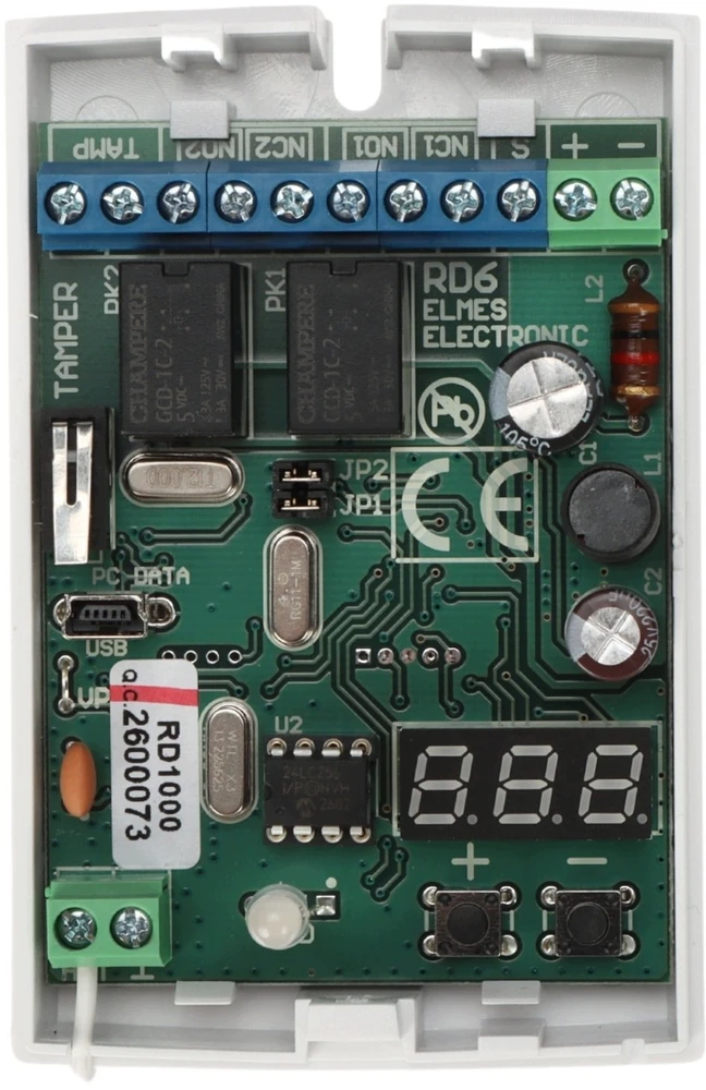 ELMES ELEKTRONIK Dviejų kanalų imtuvas su ekranu ELMES (RD1000-HET)