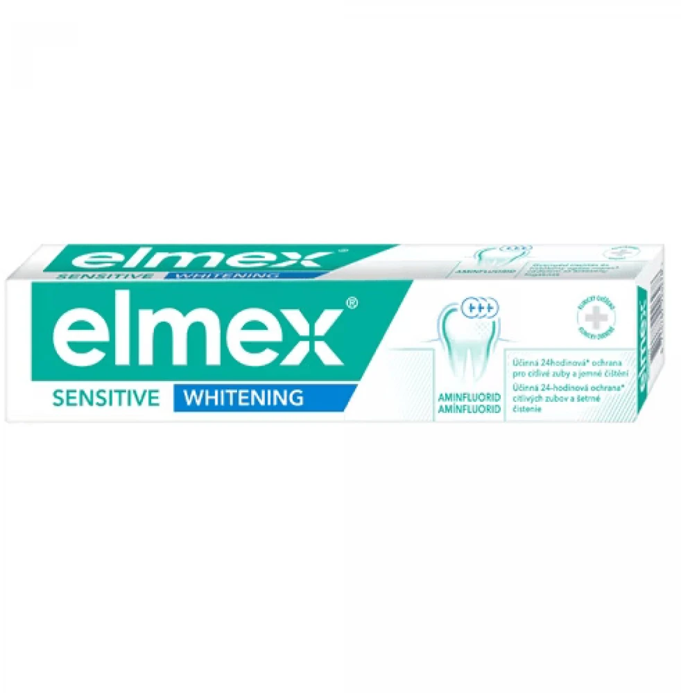 Elmex Sensitiv e Whitening 75 ml dantų balinimas