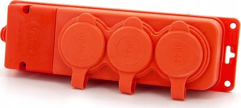 ELS Elektrotechnika ELS ELEKTROTECHNIKA / BYLION TEE RUBBER STRIP RUBBER SOCKET 16A 230V IP44 TRGP-3