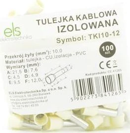 TKI10-12 Izoliuota kabelio mova ELS Elektrotechnika 10.0-12mm 100 vnt. / pakuotė