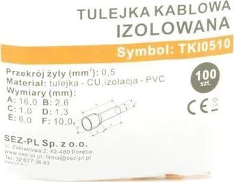 ELS Elektrotechnika IZOLIUOTA KABELI MOVA IZOLIUOTA MOVO 0,5 TKI0510
