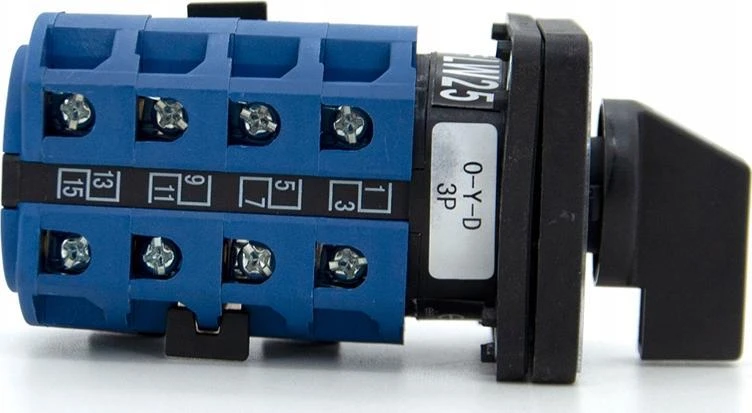 ELS Elektrotechnika KUMŠTELINIO JUNGTIKLIO PLOKŠTELĖ ŽVAIGŽDĖS-TRIKŠČIO 25A LW25 0-Y-D 3P T
