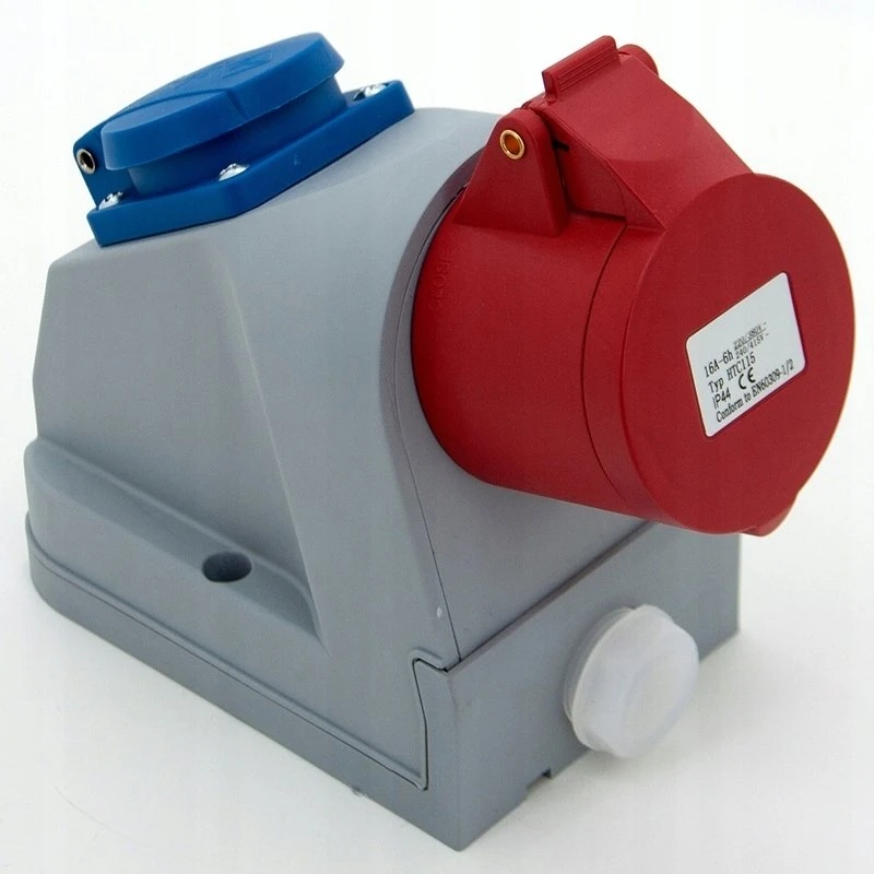 N110 Fiksuotas maitinimo lizdas kombinuotas 16A/5P + GS 230V, ELS Elektrotechnika, N110