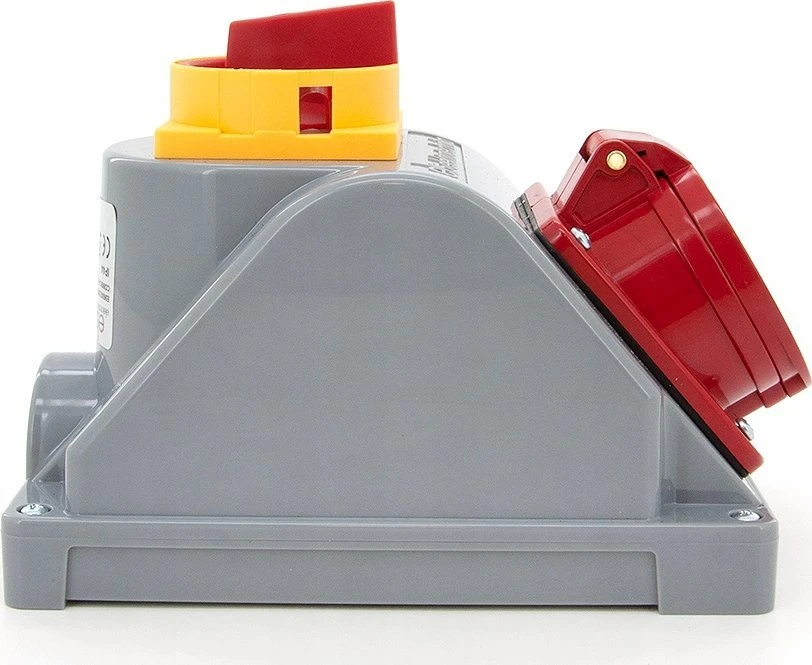 N001TRG Fiksuotas maitinimo lizdas kombinuotas 32A/5P + pagrindinis jungiklis, ELS Elektrotechnika, N001TRG